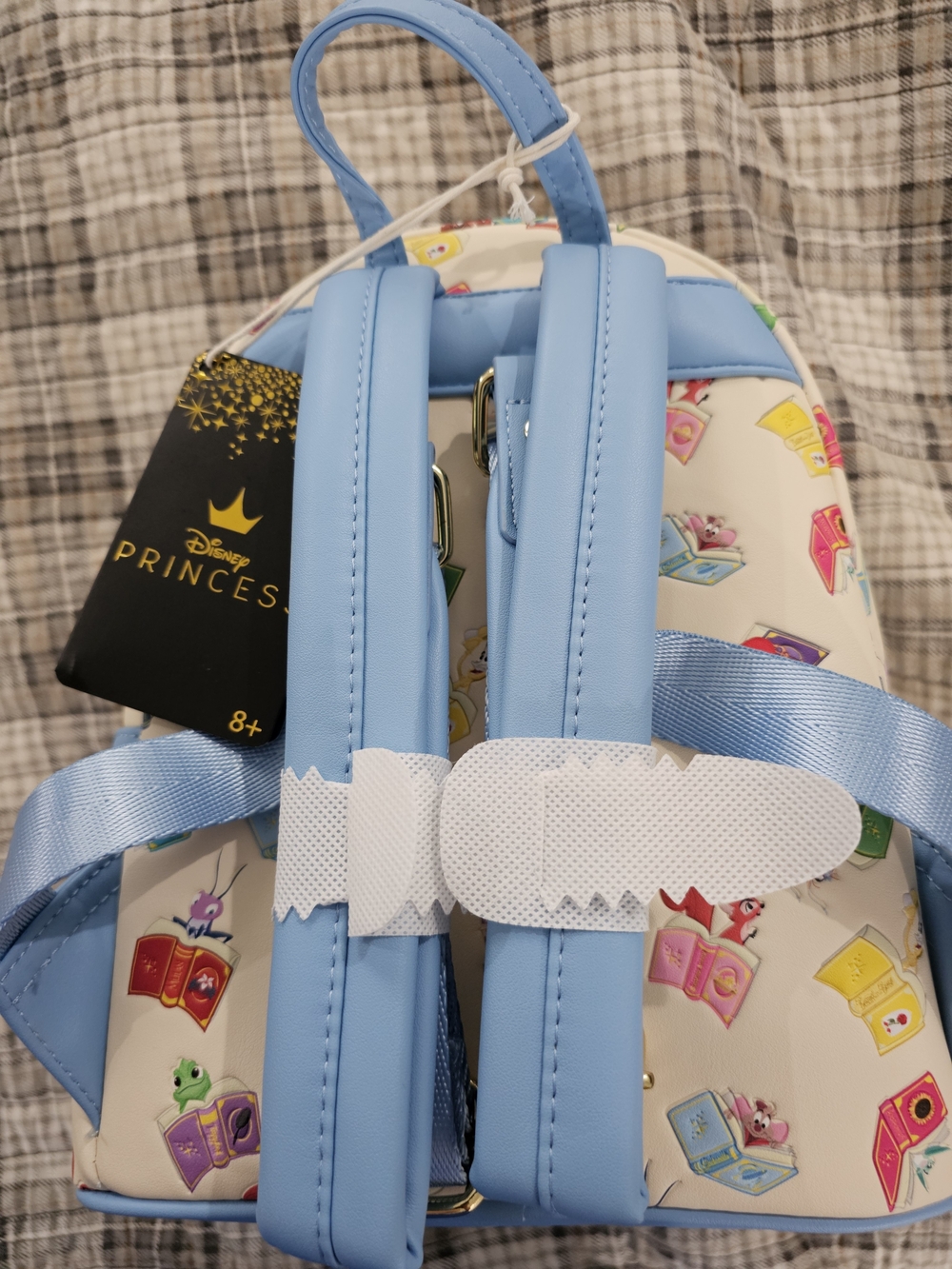 Loungefly White Storybook Stack Mini Backpack - Picture 2 of 5